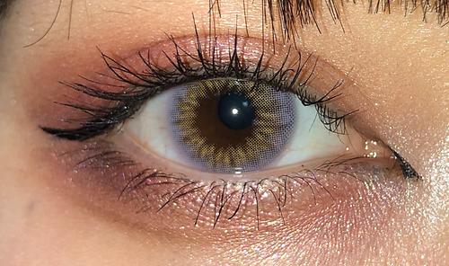 1ヶ月カラコンおすすめ通販poplens ラベンダーゴールドカラコン Lavender Gold