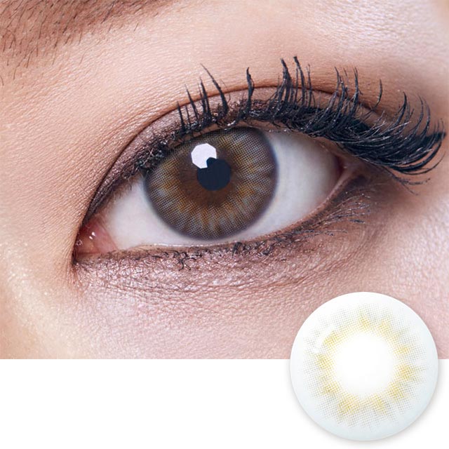 マンスリーカラコン専門poplens スパニッシュリアルグレー Spanish Real Gray