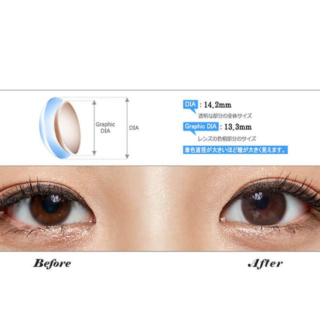 ポラーチョコ 学校用度ありカラコンpoplensポップレンズ